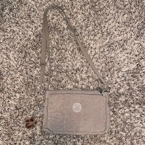 Never worn Kipling grey crossbody bag